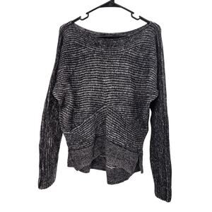 ALLSAINTS MEDIUM 100% MERINO WOOL KNIT BOAT NECK DOLMAN LONG SLEEVE SWEATER